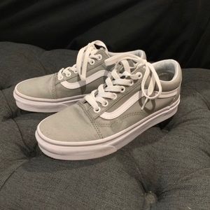 Grey old skool vans
